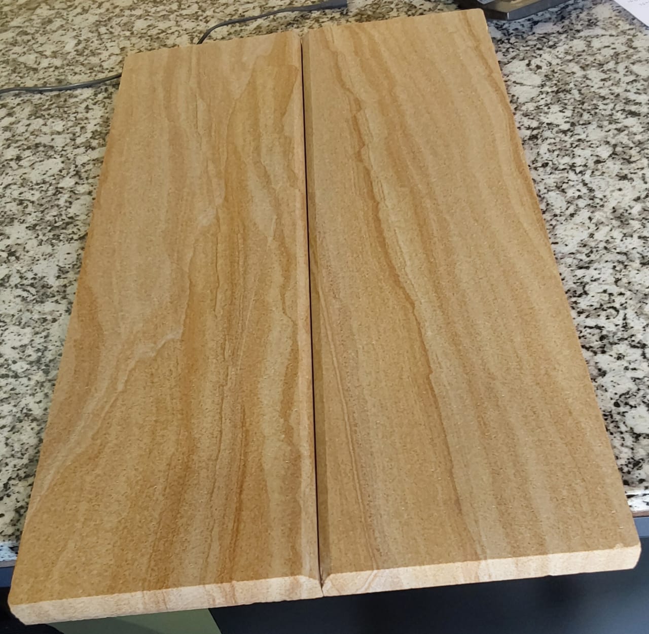 Teakwood-look Natural Stone for wall cladding, table-tops